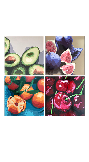 Металлокерамический дизайн-обогреватель UDEN-S "Насолода" (квадриптих)