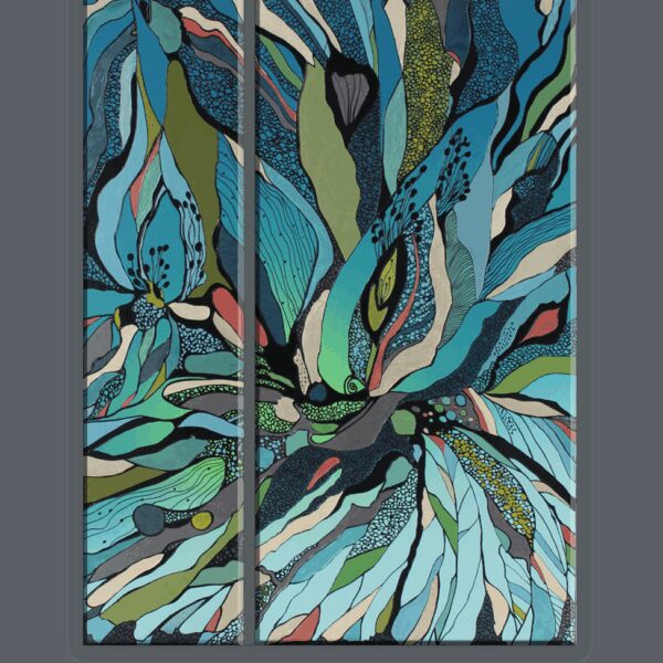 Металлокерамический дизайн-обогреватель UDEN-S "Тендітна лілія" (диптих)