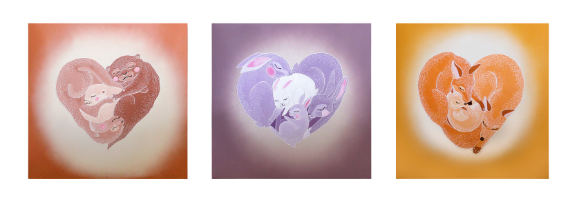 Металлокерамический дизайн-обогреватель UDEN-S "Колискова" (триптих)