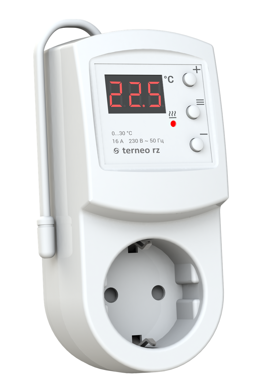Терморегулятор terneo rz (розеточный) 1 Терморегулятор terneo rz (розеточный)