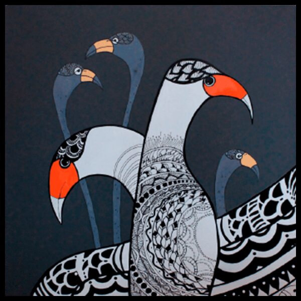 Металлокерамический дизайн-обогреватель UDEN-500К "Стая" универсал