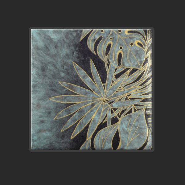 Керамогранитный обогреватель KEN-500К "Тропіки" малахитовый