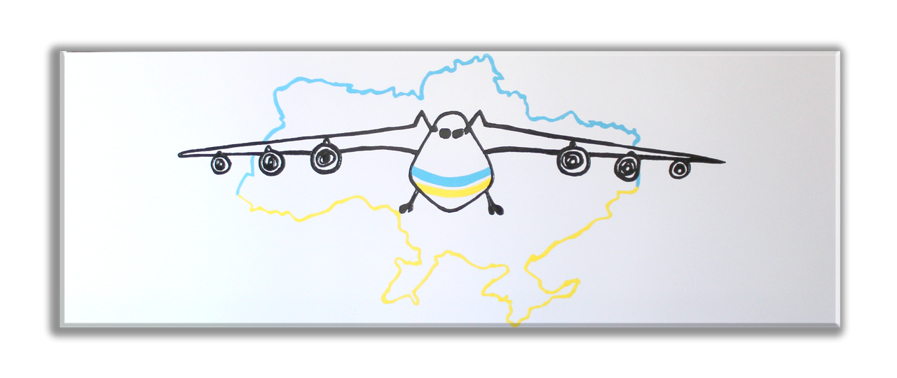 Металлокерамический дизайн-обогреватель UDEN-500D "Літак Мрія"