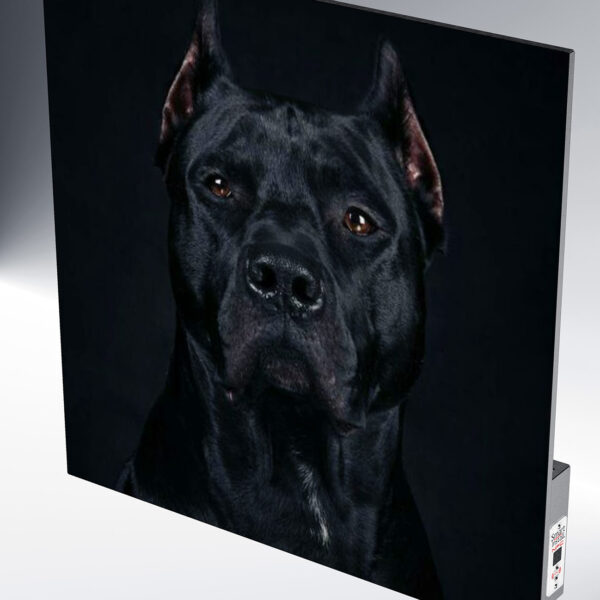 Керамічна панель 370Вт Model 37 з малюнком Dog з терморегулятором у нержавіючому корпусі