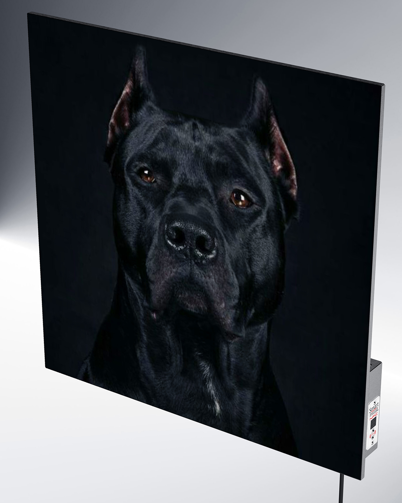 Керамічна панель 370Вт Model 37 з малюнком Dog з терморегулятором у нержавіючому корпусі 1 Керамічна панель 370Вт Model 37 з малюнком Dog з терморегулятором у нержавіючому корпусі