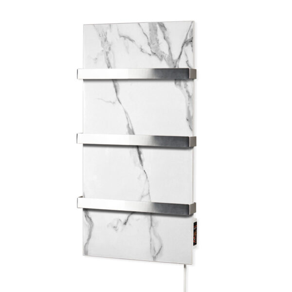 Керамічна панель рушникосушка FLYME 400ТW(3) білий камінь