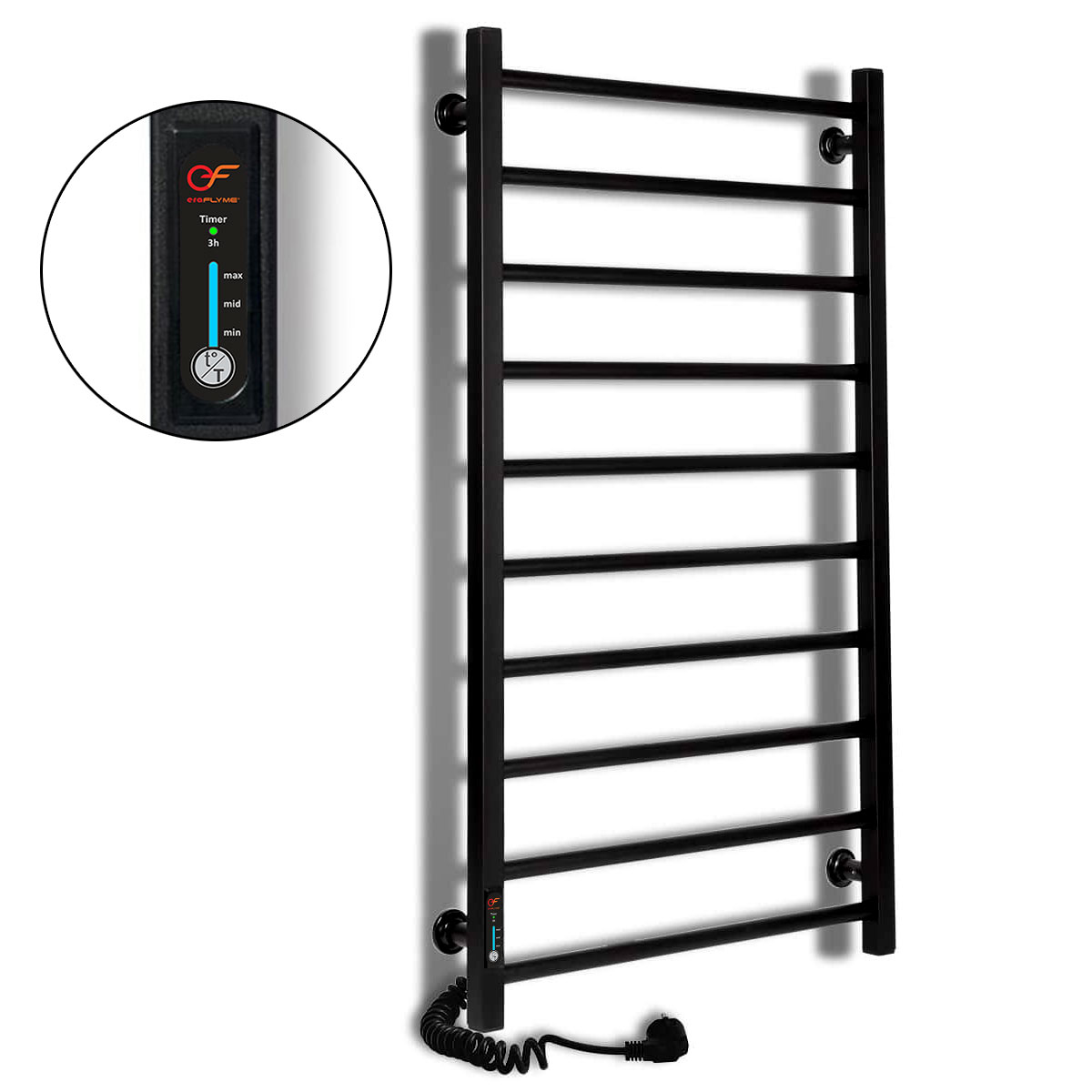 Рушникосушка чорна EF 10 L 1 Рушникосушка чорна EF 10 L