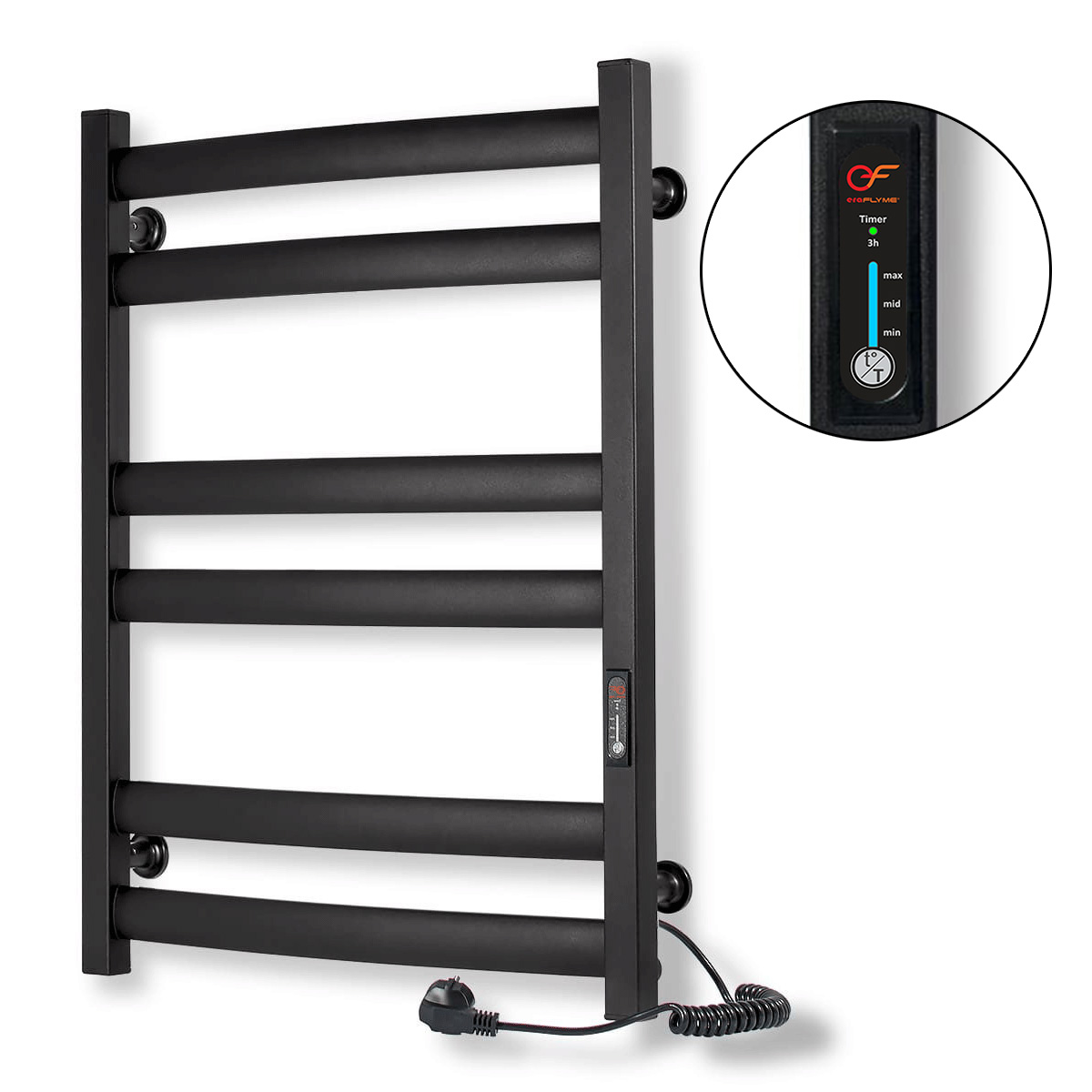 Рушникосушка чорна EF 700 R 1 Рушникосушка чорна EF 700 R