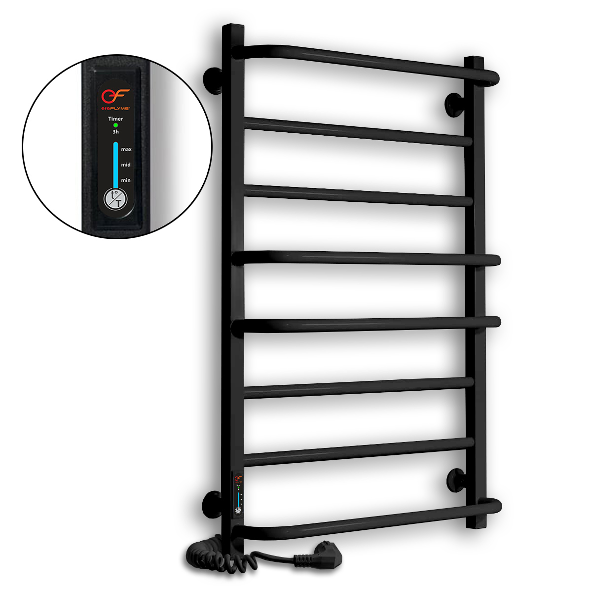 Рушникосушка чорна EF 800 L 1 Рушникосушка чорна EF 800 L