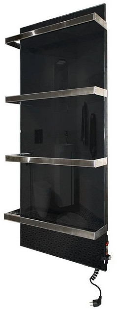 Стекло–керамический полотенцесушитель Africa Lotos с регулятором мощности (чёрный) 1 Стекло–керамический полотенцесушитель Africa Lotos с регулятором мощности (чёрный)