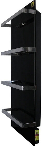 Стекло–керамический полотенцесушитель Africa Lotos–X с программатором (чёрный)