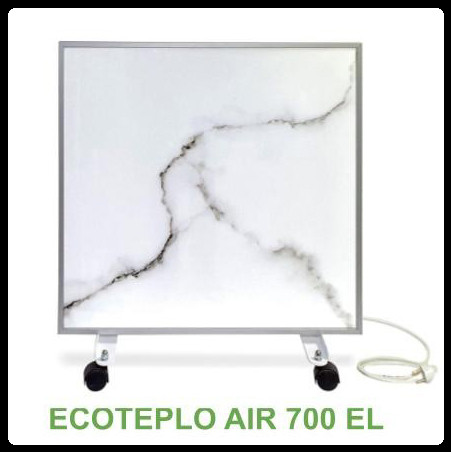 Керамический обогреватель Ecoteplo Air 700 EL (белый мрамор) с программатором