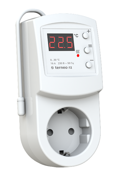Терморегулятор розеточный (для обогревателя) Terneo RZ