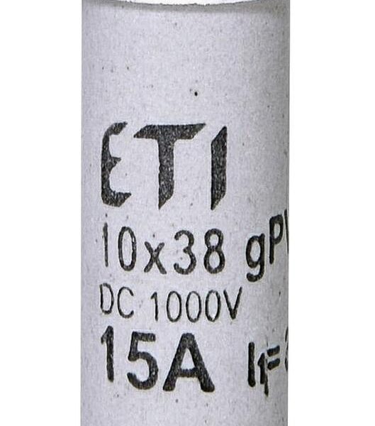 Запобіжник CH 10x38 gPV 15A 1500V (10kA)