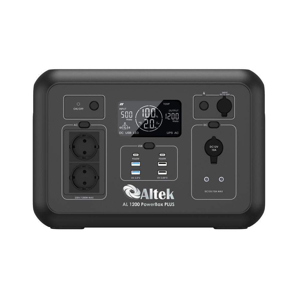 Портативна зарядна станція ALTEK AL 1200 PowerBox PLUS (1008 Вт·г) 1 Портативна зарядна станція ALTEK AL 1200 PowerBox PLUS (1008 Вт·г)