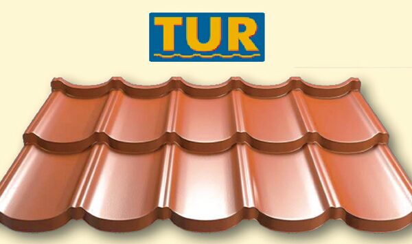 Металлочерепица модульная TUR ® | ТУР | Ral 8017 | 0,5 mm | Purmat | Польша | ™ Прушински | 0,805 м2 |