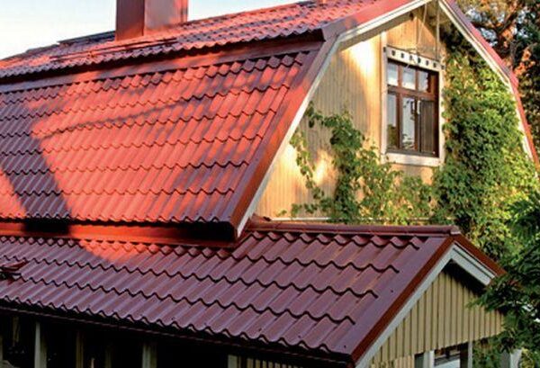 Металлочерепица ПСМ профиль RAL 3005 Китай 0,4 мм