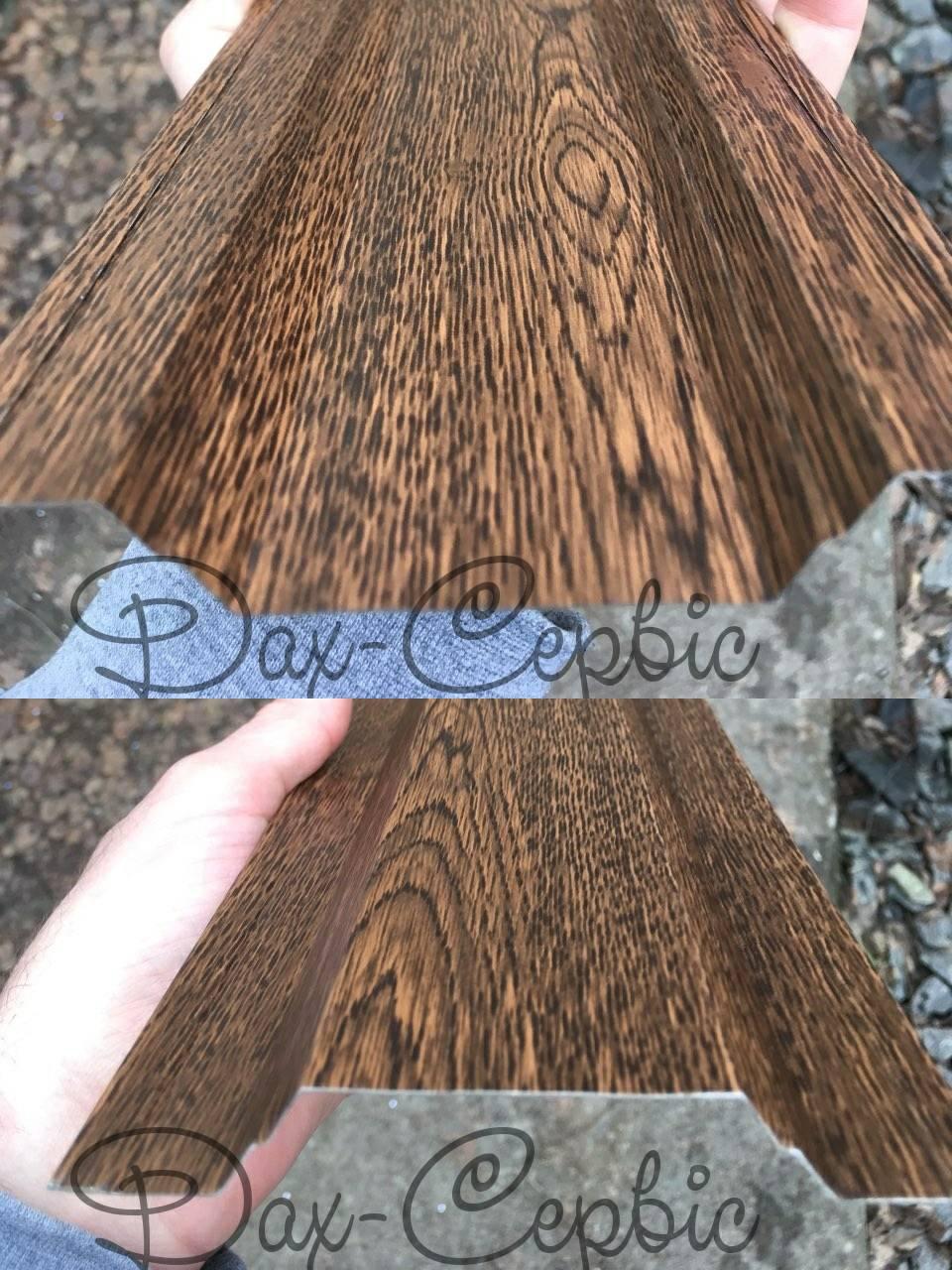 Трапециевидный штакетник 113 мм двухсторонний Printech . 1 Трапециевидный штакетник 113 мм двухсторонний Printech .