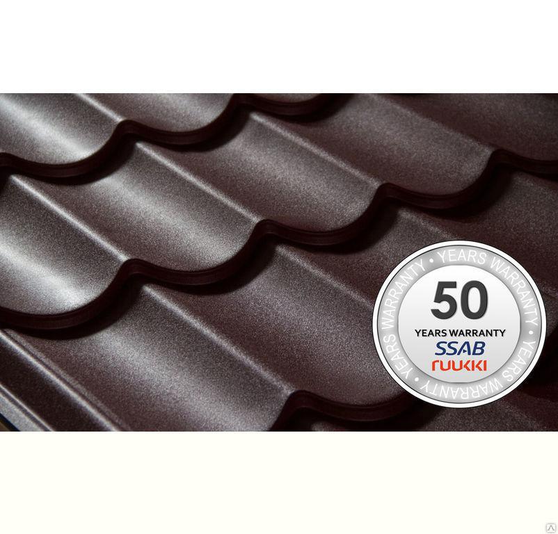 Металлочерепица Ruukki Monterrey Pural Matt BT {50 plus} RR 32 0,5 мм 1 Металлочерепица Ruukki Monterrey Pural Matt BT {50 plus} RR 32 0,5 мм