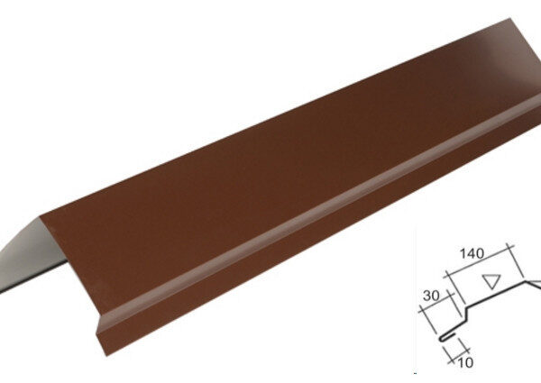 Конёк фигурный №1 | 0,45 мм | RAL 8017| PE