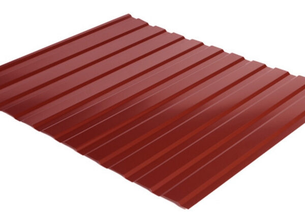 Профнастил С-10 RAL 3011 (красный) PE 0.45 фасад