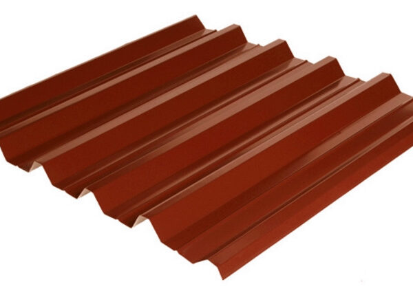 Профнастил Мегасити несущий НС-44 RAL 3011 (красный) PE 0.45 Южная Корея