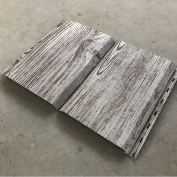 Металлосайдинг "фальшбрус белое дерево"-