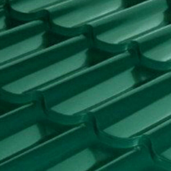 Металлочерепица Антиб 0,5 мм мат RAL 6020 Италия (Arvedi)