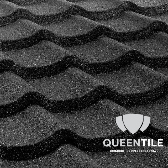 Композитная черепица Queentile Standard Graphite 1 Композитная черепица Queentile Standard Graphite