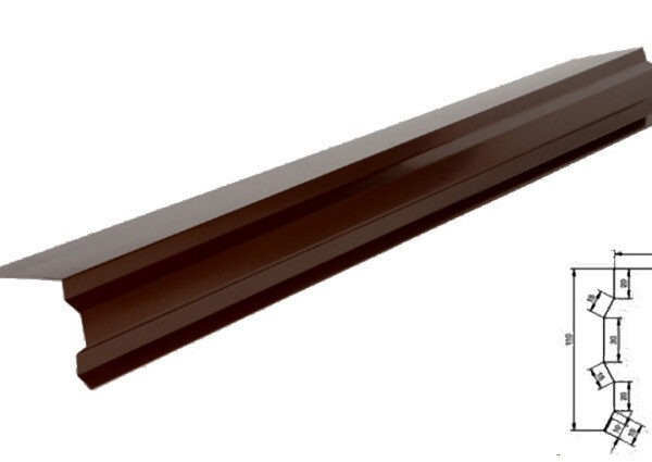 Планка торцевая №2 0,45 мм Корея 8019