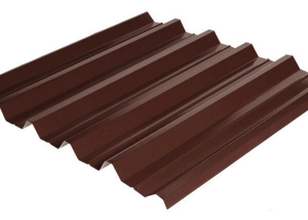 Профнастил T.R.COMPANY НС-44 RAL 8017 коричневый глянец 0.45 несущий