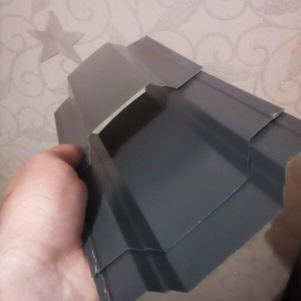 Dahservise трапециевидный штакетник (113 мм*50 см) темно серый глянец 0.45 мм, RAL 7024 .