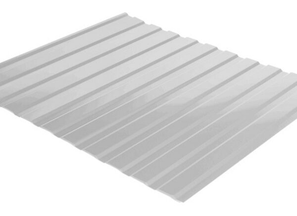 Профнастил фасадный С-10 (цвет 9006 - серебристый, глянец) металл Китай