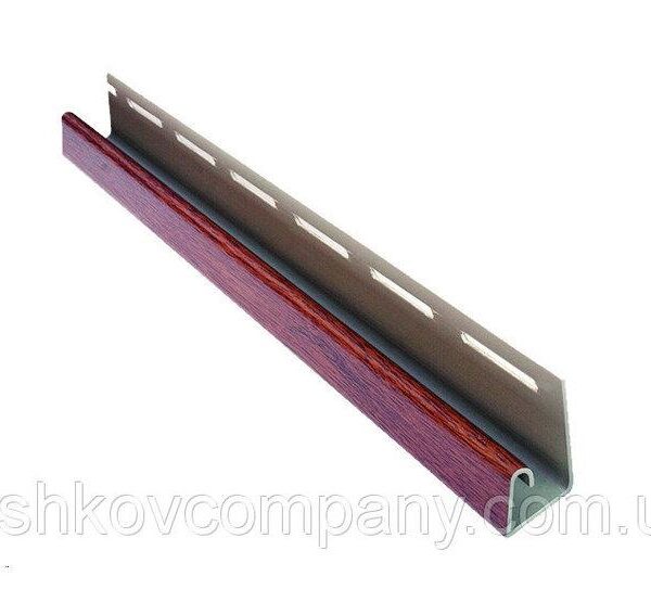 J-профиль для софита Asko декорированный под дерево