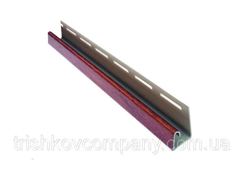 J-профиль для софита Asko декорированный под дерево 1 J-профиль для софита Asko декорированный под дерево