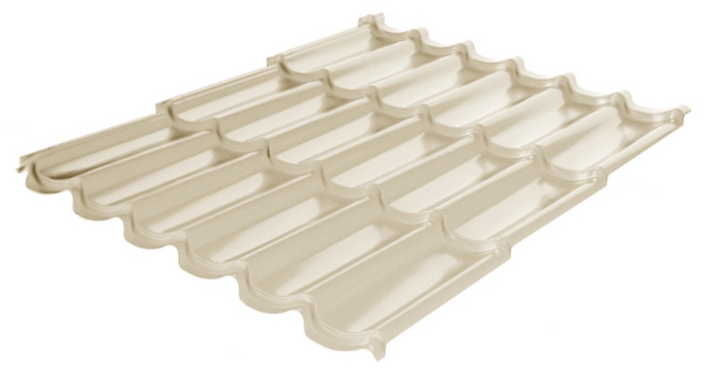 Металлочерепица Rauni RAL 1015 (бежевая) PE 0,45 Premium 1 Металлочерепица Rauni RAL 1015 (бежевая) PE 0,45 Premium