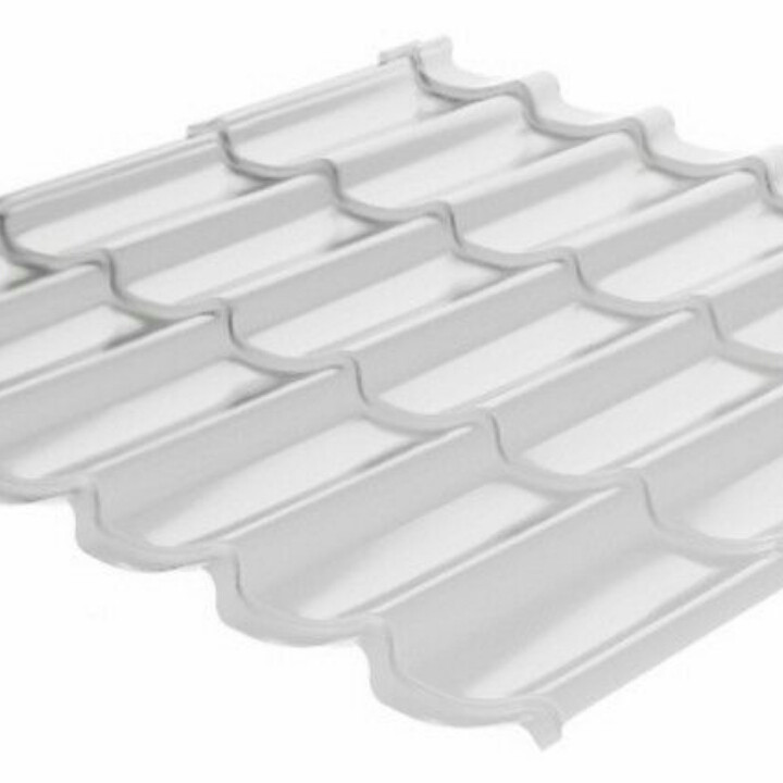 Металлочерепица Rauni Мегасити RAL 9003 (белая) PE 0,45 Standart Китайская по 1 Металлочерепица Rauni Мегасити RAL 9003 (белая) PE 0,45 Standart Китайская по