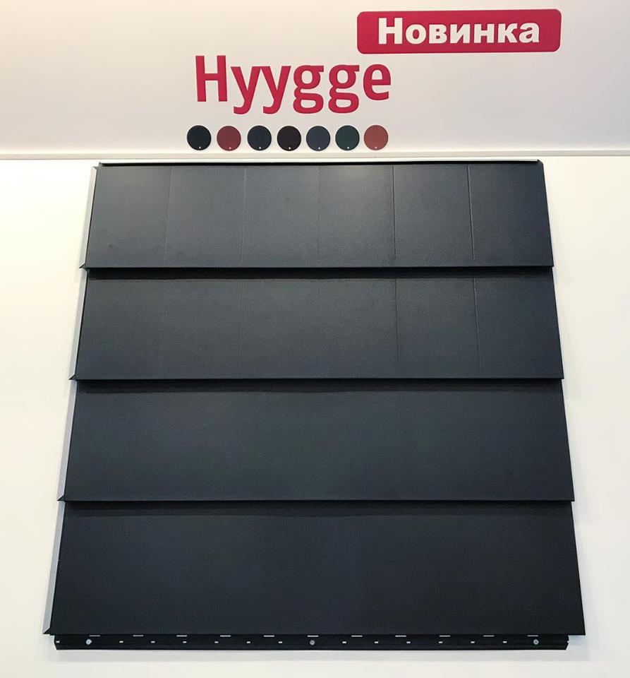 Модульная плоская черепица Ruukki Hyygge RR - Н2Н мокрый асфальт 1 Модульная плоская черепица Ruukki Hyygge RR - Н2Н мокрый асфальт