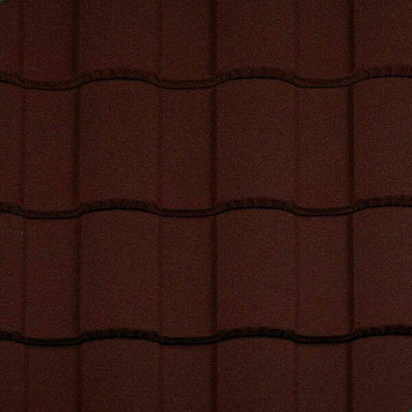 Композитная металлочерепица Metrotile Roman Bordeaux