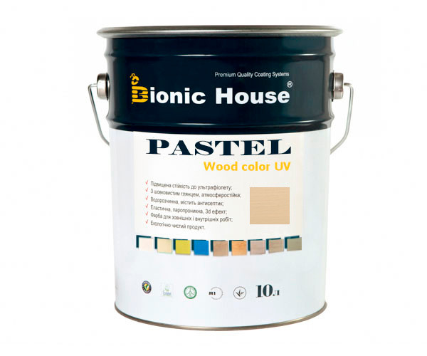 Краска для дерева PASTEL Wood Color Bionic-House 10л БейлисР204