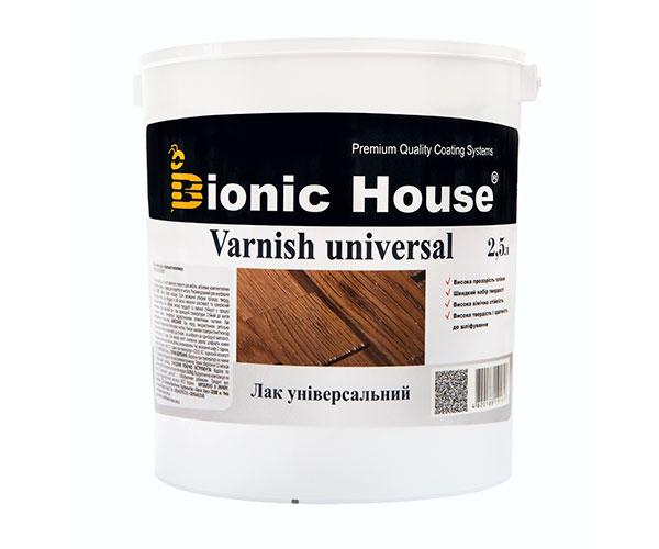 Лак для дерева универсальный Bionic-House 2,5л Бесцветный