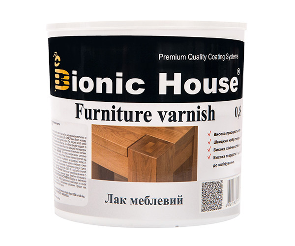 Лак мебельный Joncryl Bionic-House 0,8л Бесцветный Полуматовый