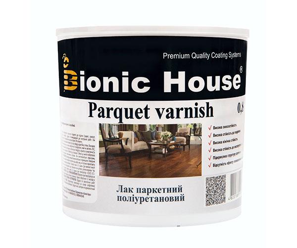 Паркетный лак ультрастойкий Bionic-House 0,8 л Бесцветный