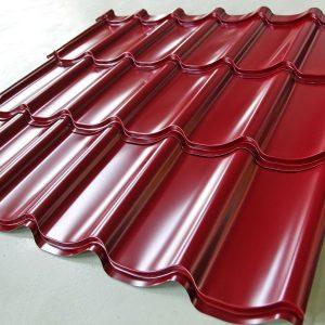 Металлочерепица RAUNI PREMIUM RAL 3005 0,45 мм Китай