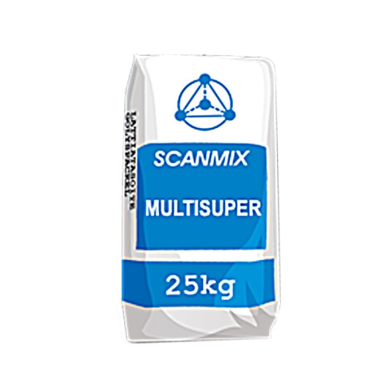 Клеящая смесь Scanmix Multisuper , серый (25кг) 1 Клеящая смесь Scanmix Multisuper , серый (25кг)
