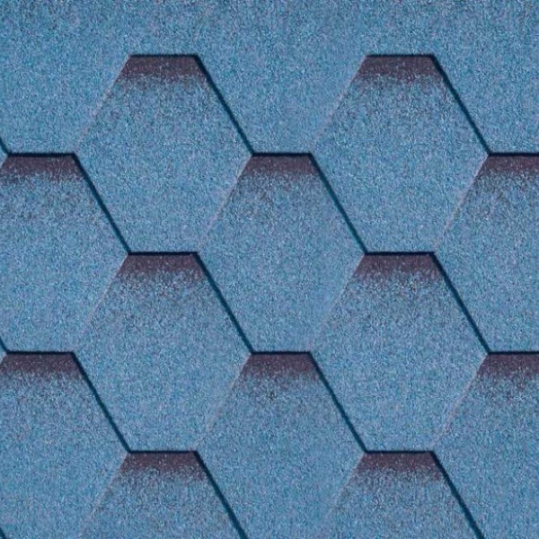 Битумная гибкая черепица "KATEPAL Katrilli" Синий с тенью