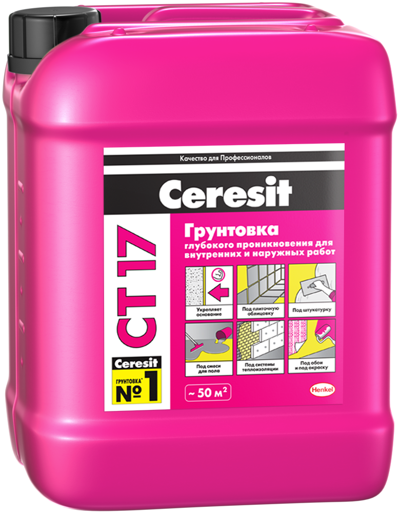 Грунтовка Церезит СТ 17 (Ceresit CT 17) 10 л (глубокого проникновения) 1 Грунтовка Церезит СТ 17 (Ceresit CT 17) 10 л (глубокого проникновения)