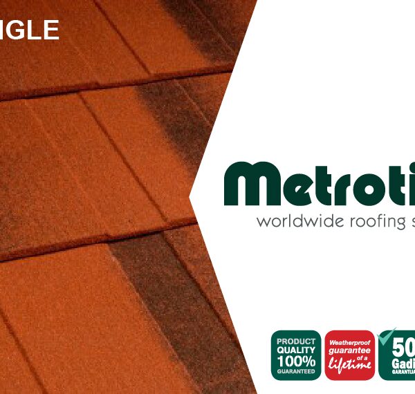 Композитная черепица Metrotile Shingle Red Brown (Бельгия)