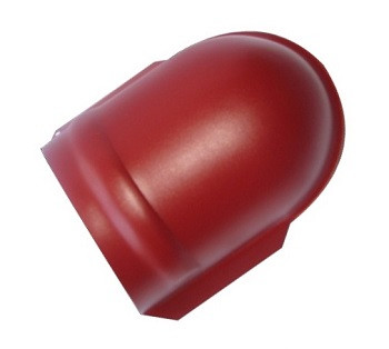 Заглушка конька полукруглая 0,5 мм RAL 3005