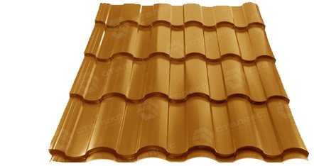 Металлочерепица VALENCIA 0,50 мм PEMA RAL 8004 Германия